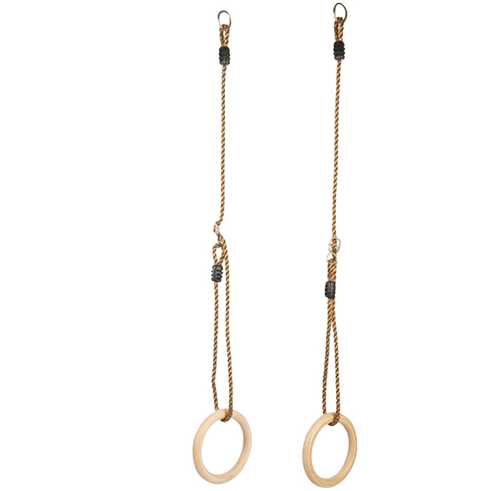 Gymnastik-/romerringe i træ - Nordic Play